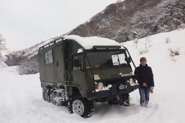 Expedition camper for winter